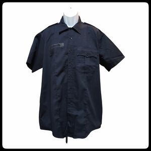 Elbeco Paragon Plus Dark Blue Work Shirt, Extra Large